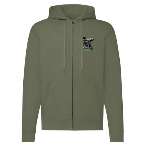 zelená mikina na zips fendt