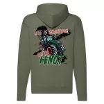 zelená mikina na zips fendt