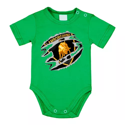 lamborghini dojčanské telo s krátkymi rukávmi zelené