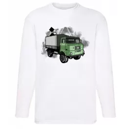 ifa /zelené/tričko s dlhým rukávom biely
