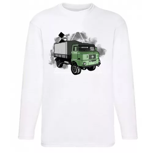 ifa /zelené/tričko s dlhým rukávom biely