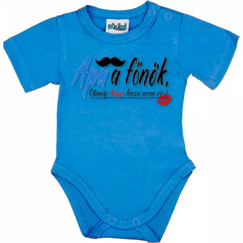 otec je šéf, kým sa mama nedostane domov, body pre bábätká chlapec modrá