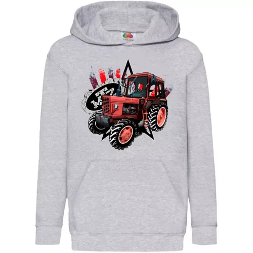 mtz 82 detský sveter - sivý