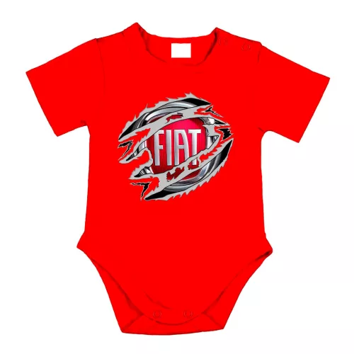 fiat červená krátky rukáv dojenské body