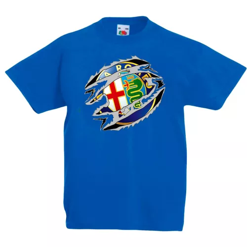 detské tričko alfa romeo modré