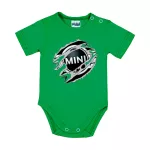 mini zelené krátky rukáv body pre bábätká + šortky a ponožky