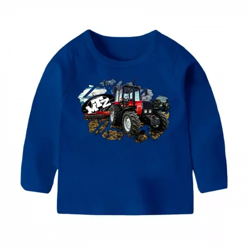 mtz 892.2 modré detské tričko s dlhým rukávom