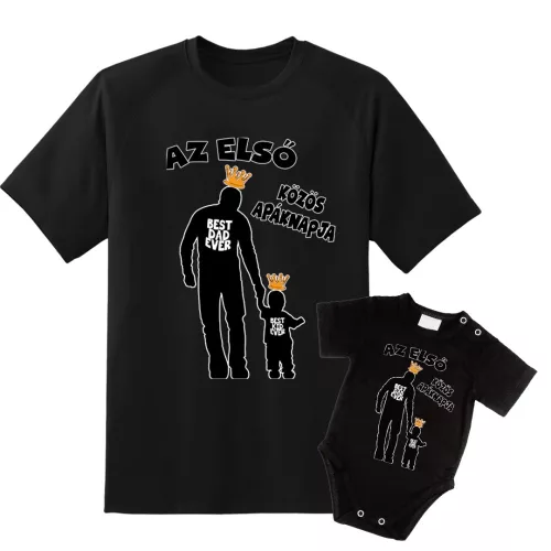 ich prvý deň otcov spolu s čiernym body