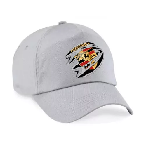 baseball čiapka porsche svetlo sivá