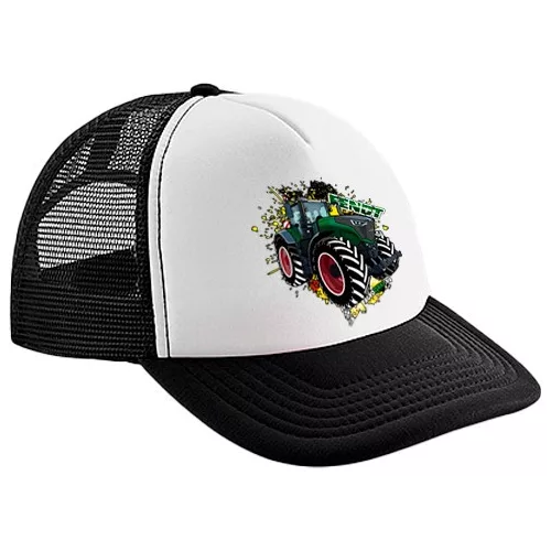 čierno biela ​​baseball čiapka fendt
