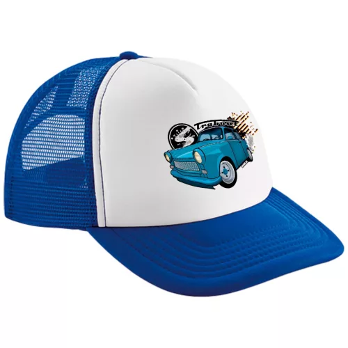 modrá biela ​​trabant 601 baseballová čiapka