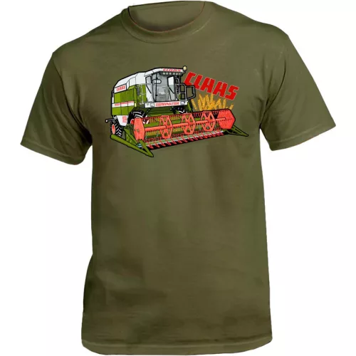 army zelené tričko claas dominator