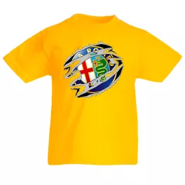 detské tričko alfa romeo žlté