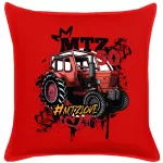 mtz 50 červený vankúš z bavlny (mtz love)