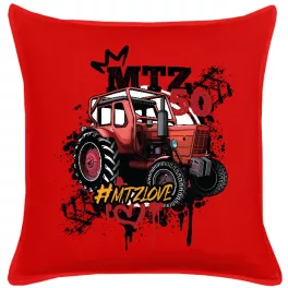 mtz 50 červený vankúš z bavlny (mtz love)