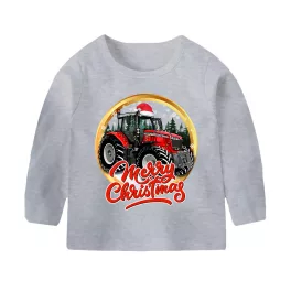 detské tričko s dlhým rukávom massey ferguson šedé