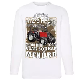 som otec mtz... tričko /belorusko/ dlhý rukáv biely