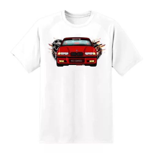 bmw e36 biele tričko
