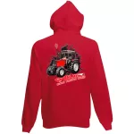 mtz 892 detský sveter na zips - červený