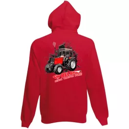 mtz 892 detský sveter na zips - červený