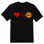 milujem svojho raba! biele tričko s krátkym rukávom