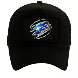 čierna vymeniteľná baseballová čiapka subaru