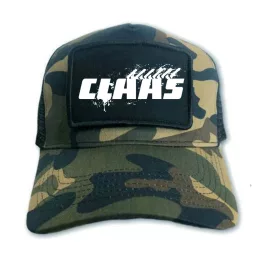   claas field pattern vymeniteľná baseballová čiapka s nášivkami