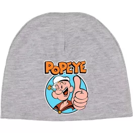 popeye dieťa klobúčik šedý