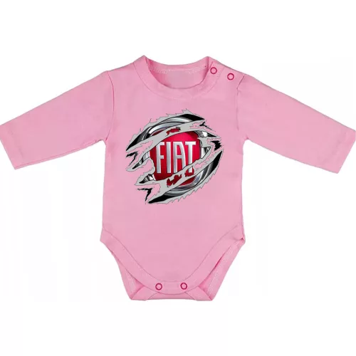 fiat ružové dojenské telo s dlhým rukávom