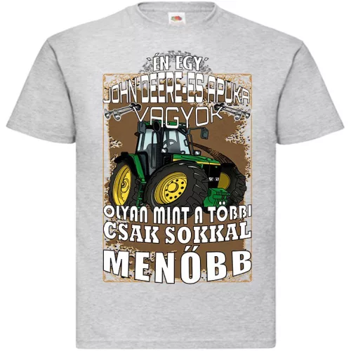 som otec so zeleným tričkom traktor