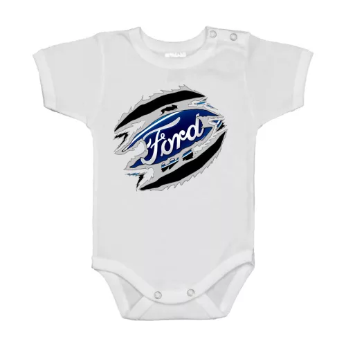 ford biely krátky rukáv dojenské body