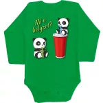 panda body pre bábätká čierna