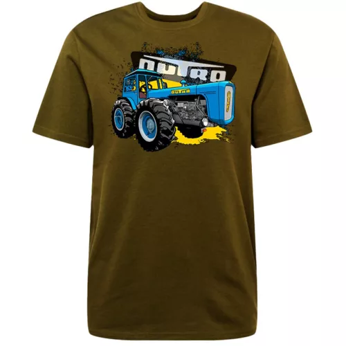 veľké tričko dutra tractor tmavo hnedé