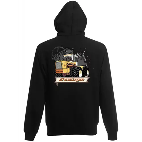 detský sveter rába na zips - čierny