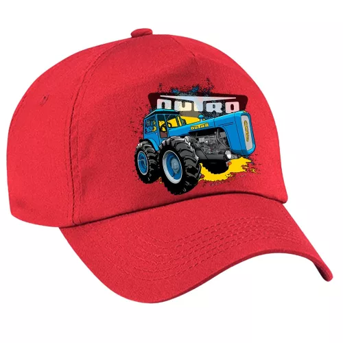 čiapka z červenej látky dutra