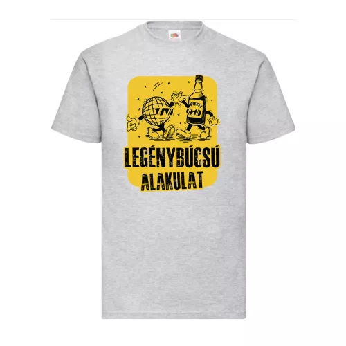sivé tričko pre bakalársku párty