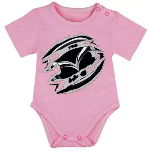 mazda ružová dojčenské telo s krátkym rukávom