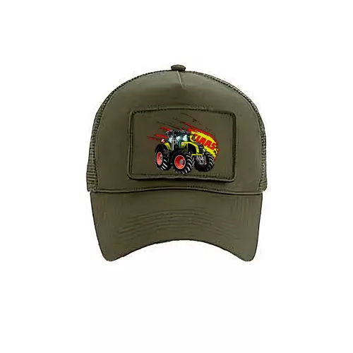 claas axion army zelená baseballová čiapka vymeniteľná nášatia
