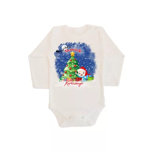 merry christmas body pre bábätká chlapci dlhý rukáv