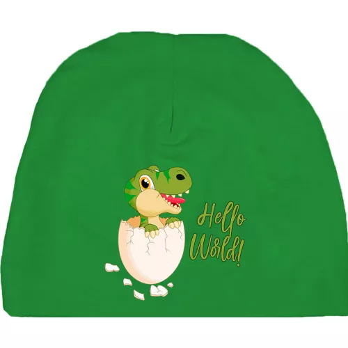 detská čiapka pre malého chlapecka zelená