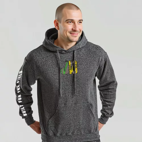 sveter j.d style s klokaním vreckom v tmavošedá farbe