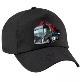 čierna látková volvo baseball čiapka