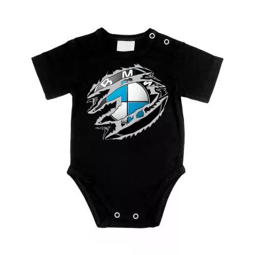 bmw čierna krátky rukáv dojčenské body