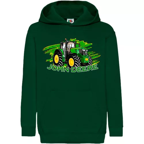 zelený traktor 6195 detský svetr zelený
