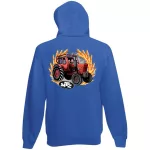 mtz 50 detský sveter na zips - modrý