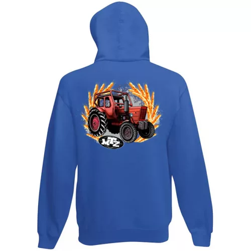 mtz 50 detský sveter na zips - modrý