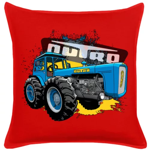 veľký vankúš z bavlny červený dutra