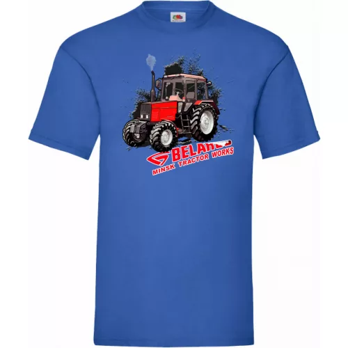 tričko belarus tractor modrá