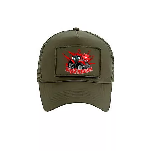 massey army zelená vymeniteľná nášatia baseballová čiapka