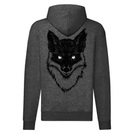 mikina na zips na zips líška gry